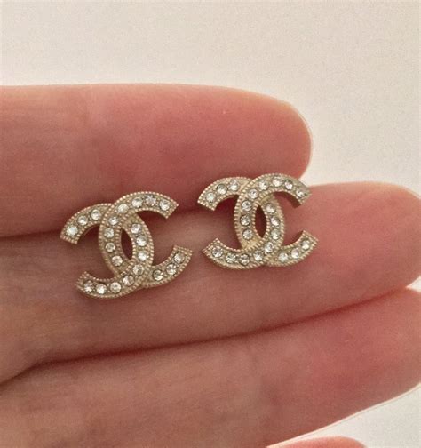 chanel earrings small|original Chanel earrings.